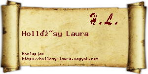 Hollósy Laura névjegykártya